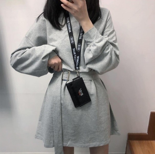 Robe mini femme Kate gris