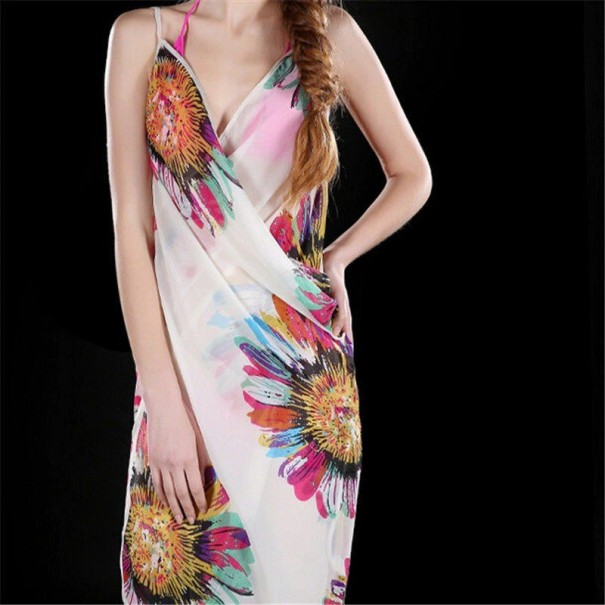 Robes de plage pour femmes P424 blanc