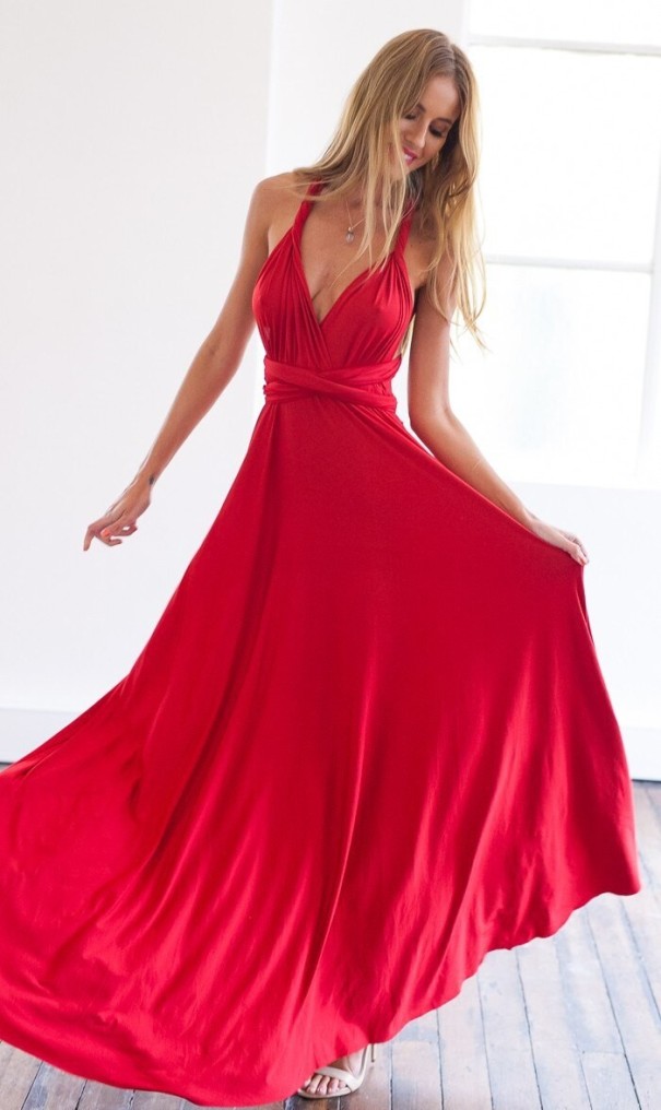 Robes de soirée longues avec le dos nu S 26