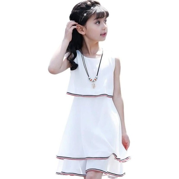 Robes pour filles N254 blanc 4