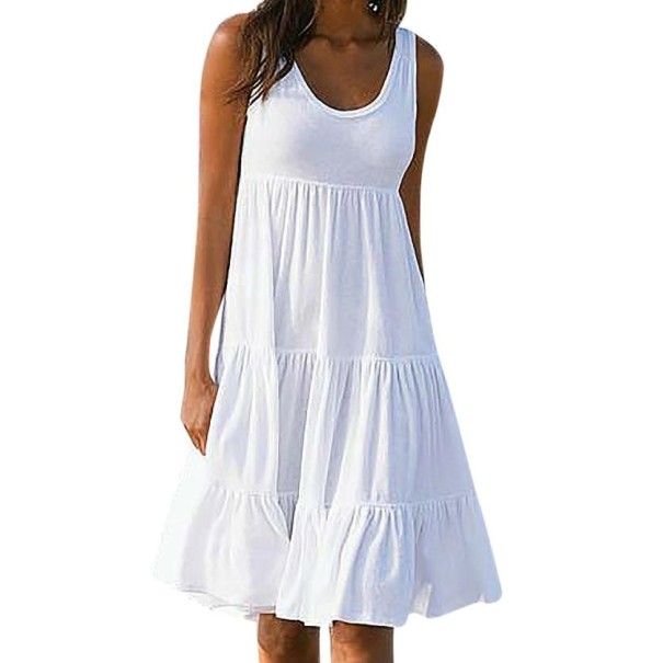Rochie albă de plajă pentru femei XL