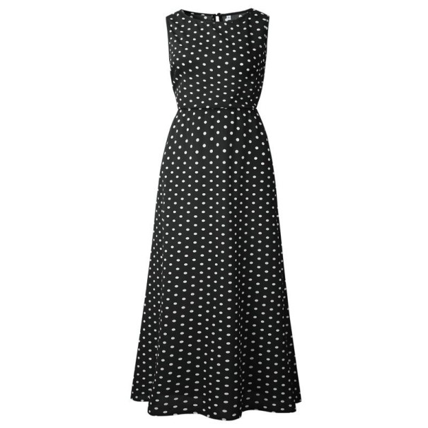 Rochie cu buline pentru femei A2801 negru S