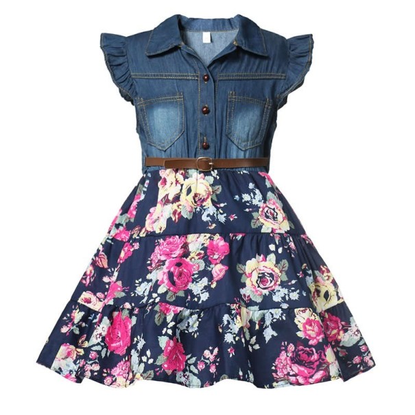 Rochie cu flori de fată 7