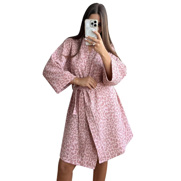 Rochie de baie cu model leopard L