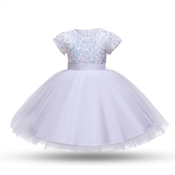 Rochie de bal pentru fete N175 alb 4
