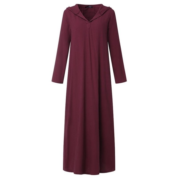 Rochie de damă Antonina burgundy XXL