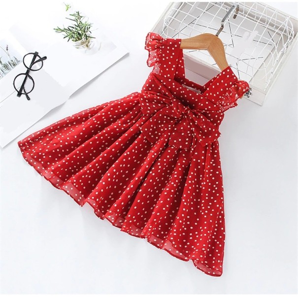 Rochie de fată cu buline roșu 3