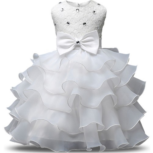 Rochie de fată de lux - Albă 5