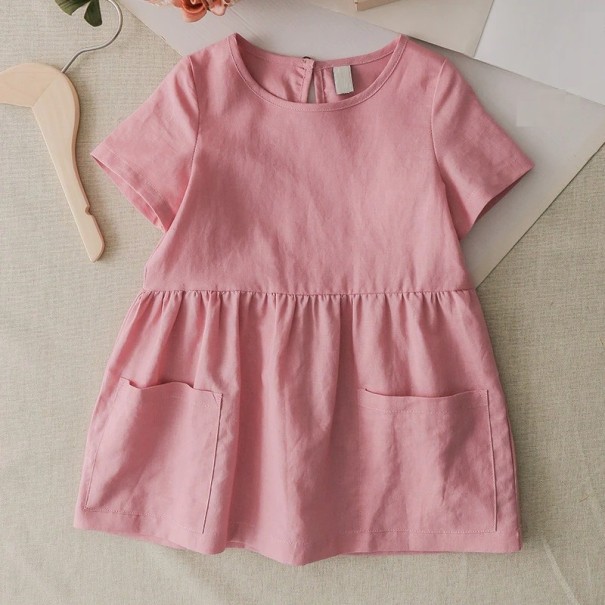 Rochie de fată N113 roz 5