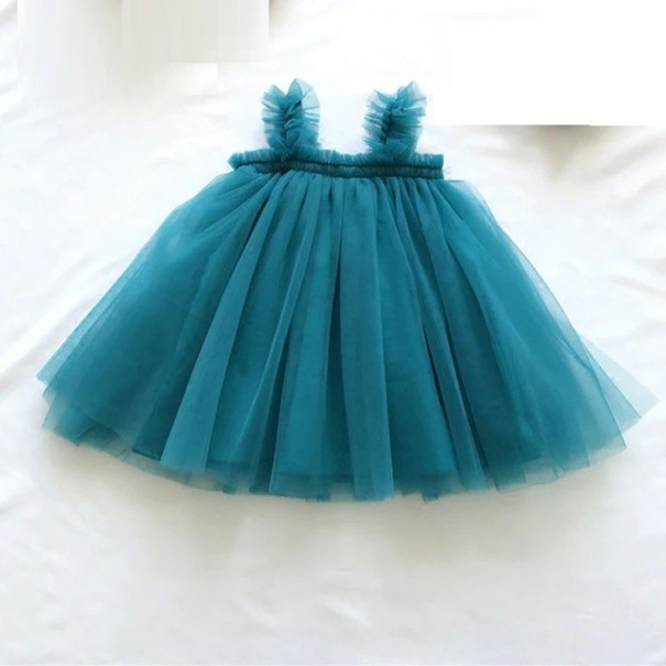 Rochie de fată N123 albastru 9-12 luni