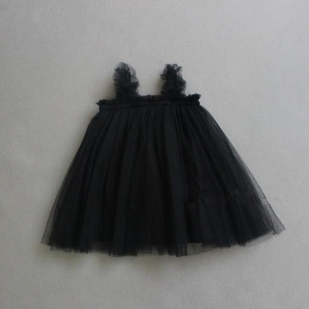 Rochie de fată N123 negru 4