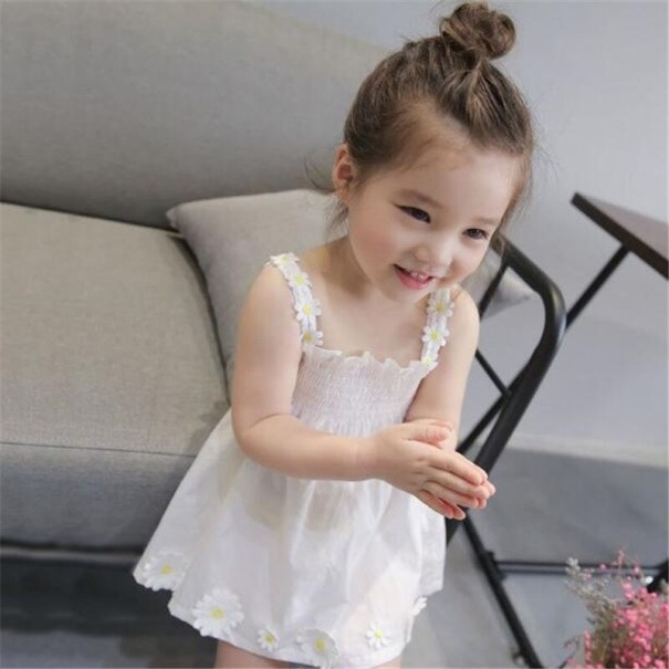 Rochie de fată N186 alb 4