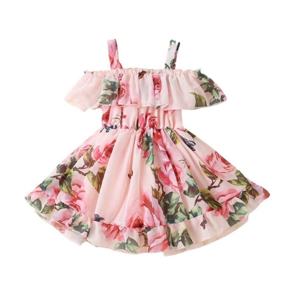 Rochie de fată N229 roz 4
