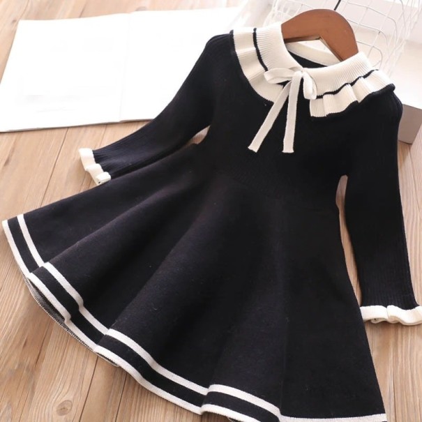 Rochie de fată N270 negru 7