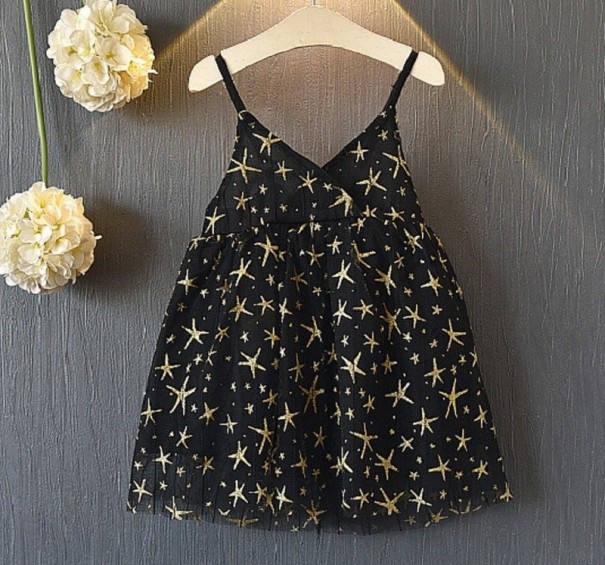 Rochie de fată N280 negru 3