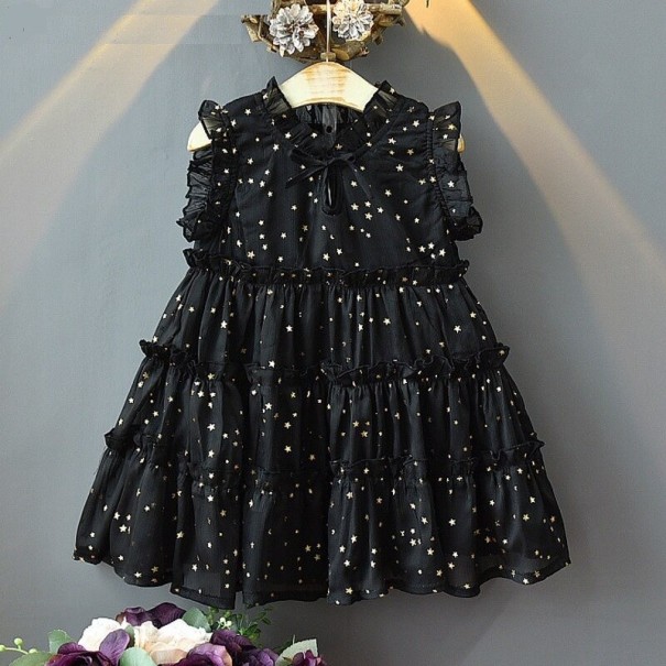 Rochie de fată N283 negru 4