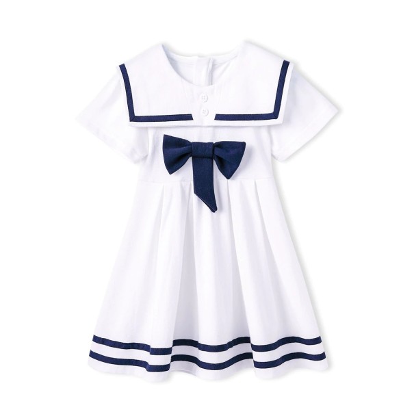 Rochie de fată N298 alb 4