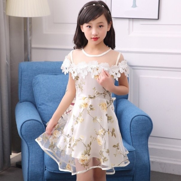 Rochie de fată N308 bej 6