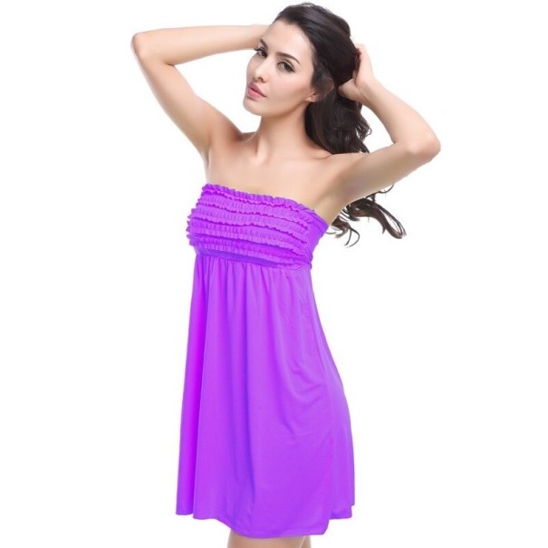 Rochie de plajă pentru femei P917 violet M