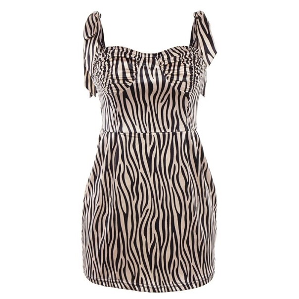 Rochie de vara cu model zebra XS