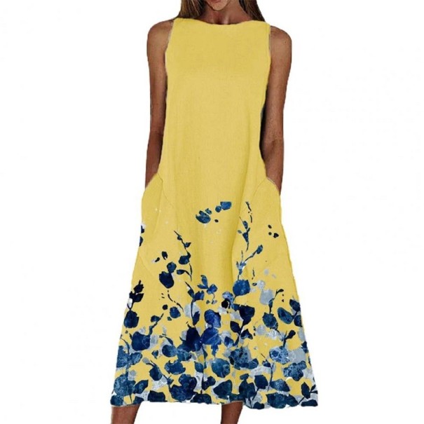 Rochie de vară pentru femei P1168 galben XL