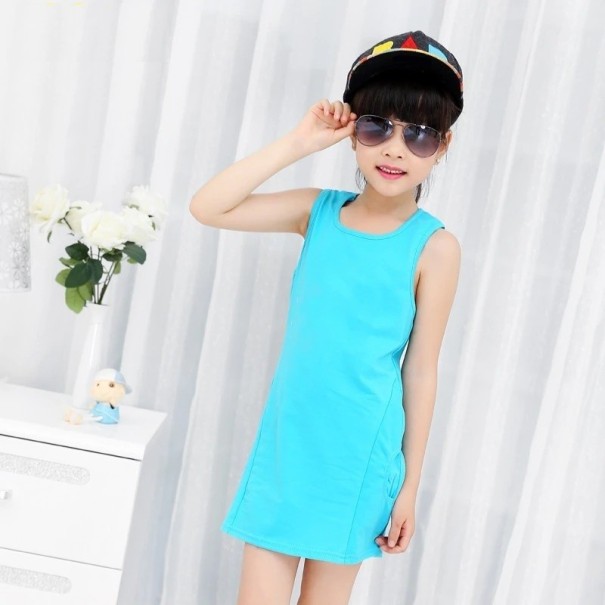 Rochie fetita N357 albastru deschis 7