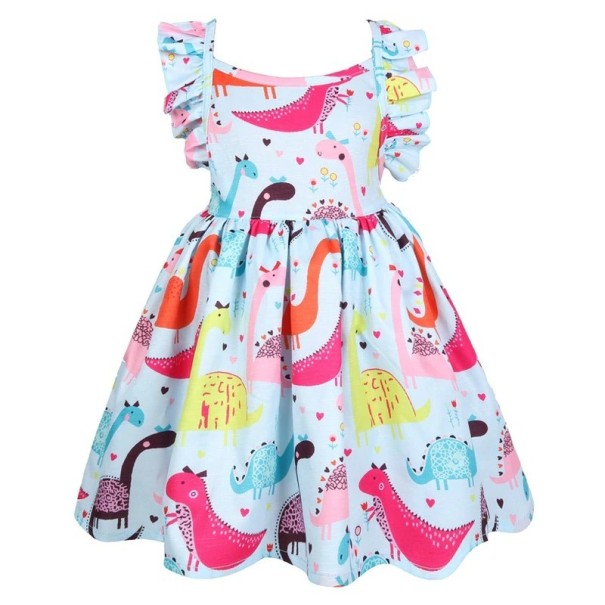 Rochie fetita N424 albastru deschis 3