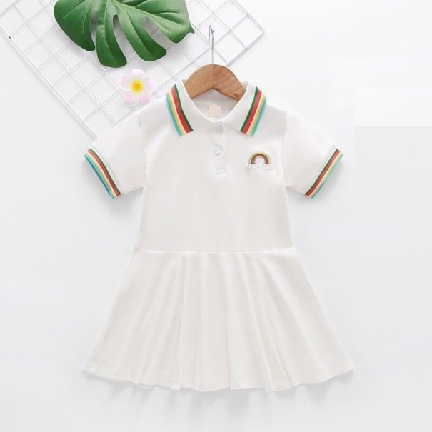 Rochie fetita N431 alb 2