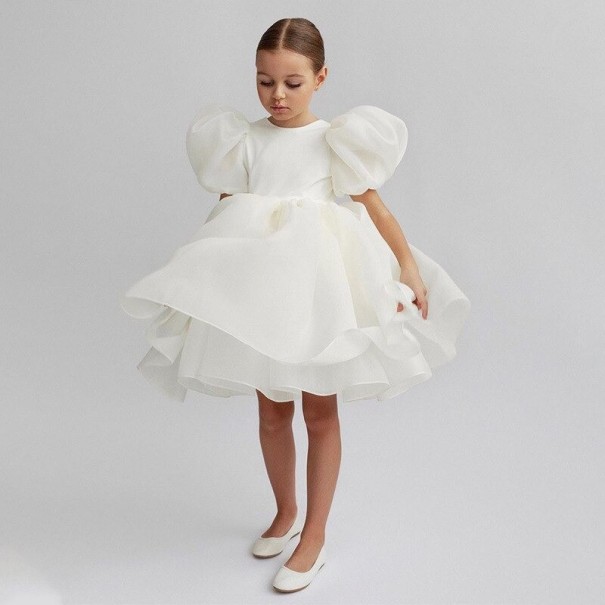 Rochie fetita N468 alb 7