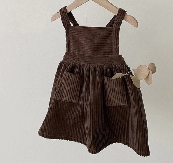 Rochie fetita N534 maro inchis 18-24 luni