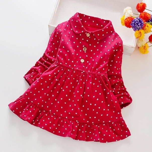 Rochie fetita N561 roșu 3