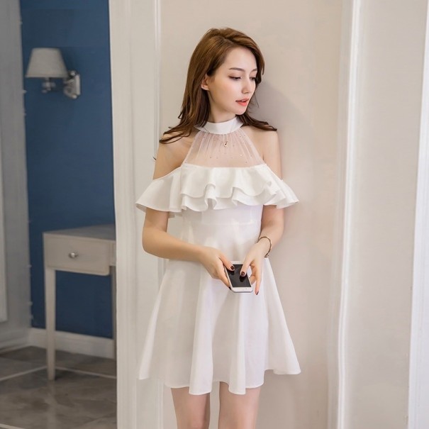 Rochie formală scurtă alb S
