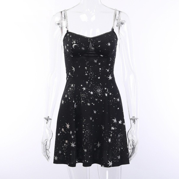 Rochie gotica scurta neagra XS