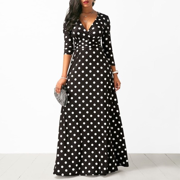 Rochie lungă cu buline M