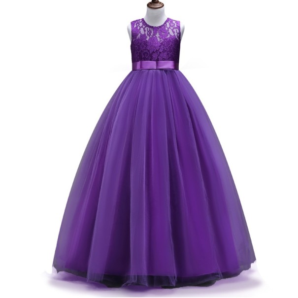 Rochie lunga de fetita J3040 violet 8