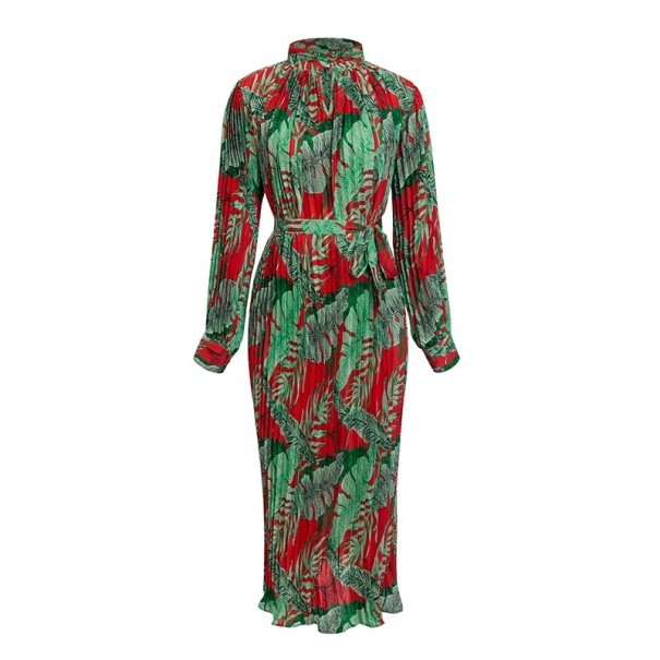 Rochie maxi pentru femei cu model tropical 1