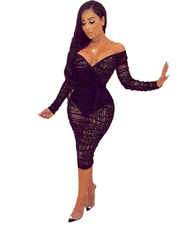 Rochie sexy translucidă XXL