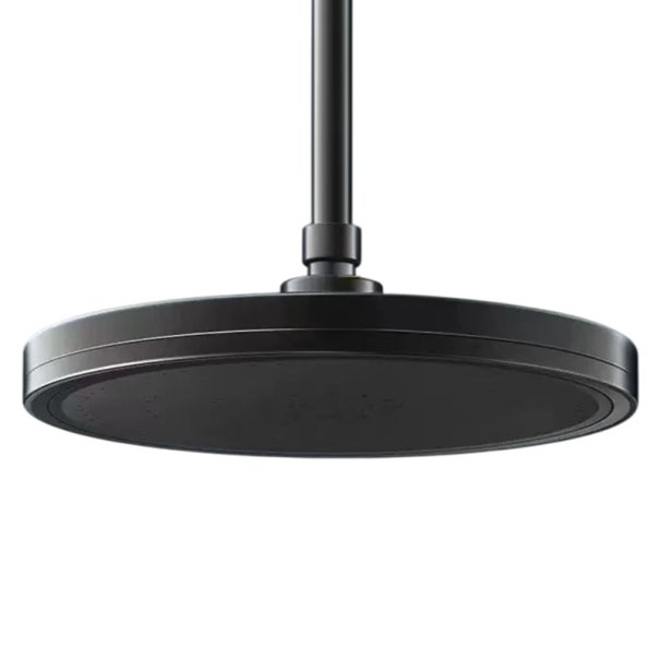 Rociador de ducha 23 cm 6 modos Ducha de techo de alta presión con gran caudal Boquilla de ducha superior giratoria G1/2 Instalación estándar negro