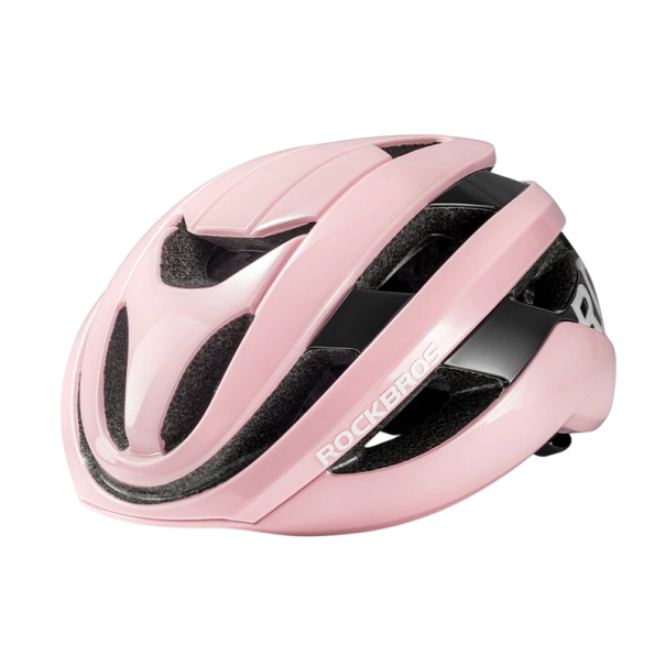Rockbros Cyklistická helma pre ženy a mužov, priedušná integrálne lisovaná konštrukcia, obvod hlavy 54-58 cm, pre cestné a horské bicykle ružová