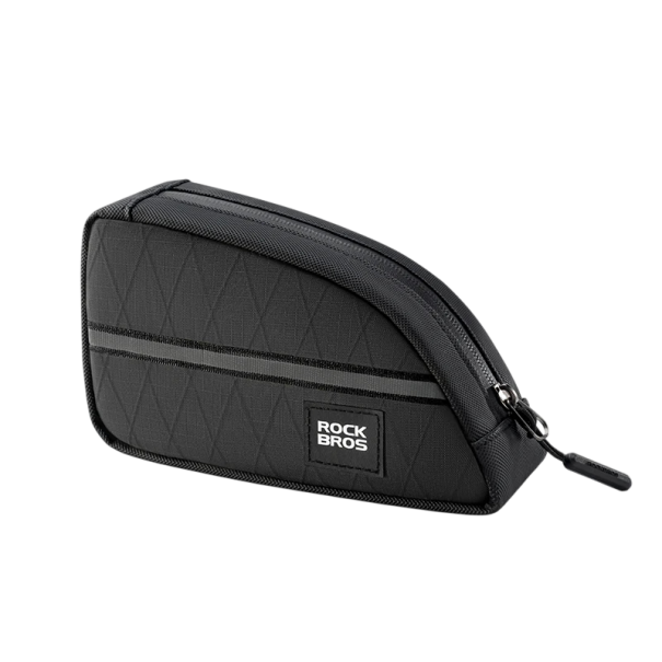 ROCKBROS Cyklistická trojúhelníková brašna na rám kola 20 x 16 x 9 x 5 cm nylonová přenosná cestovní brašna na příslušenství černá