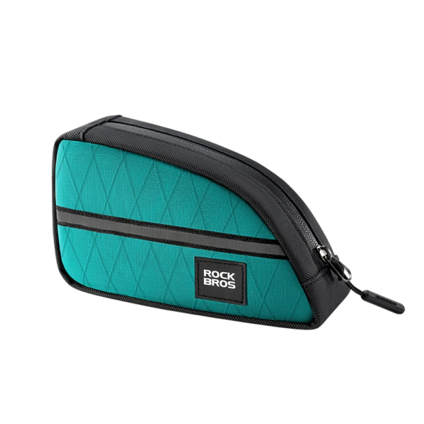ROCKBROS Cyklistická trojúhelníková brašna na rám kola 20 x 16 x 9 x 5 cm nylonová přenosná cestovní brašna na příslušenství modrá