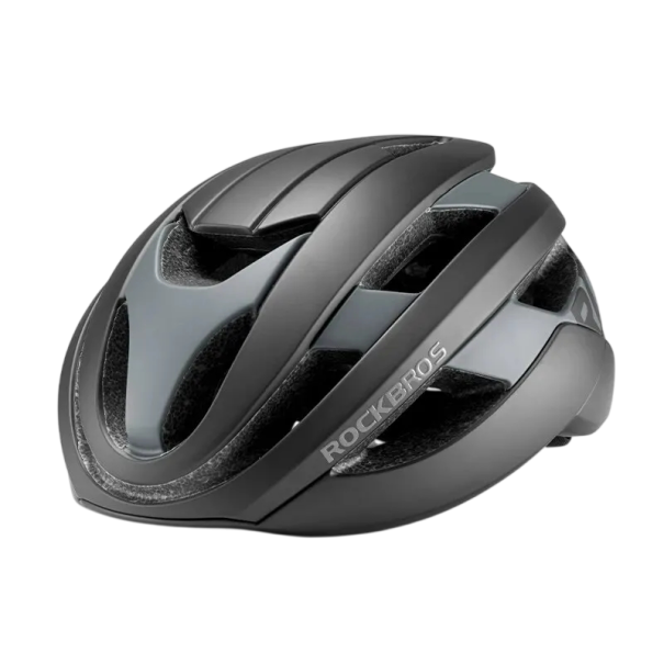 Rockbros Fahrradhelm für Frauen und Männer, atmungsaktive integrierte Bauweise, Kopfumfang 54-58 cm, für Straßen- und Mountainbikes schwarz