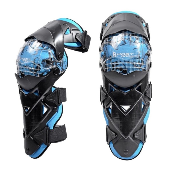 Rodilleras para moto 2 uds. azul