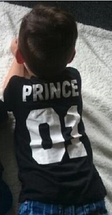 Rodinná tričká KING, QUEEN AND PRINCE M Prince - čierne
