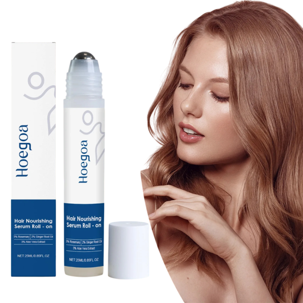 Roller de cabello de romero 25 ml Cuidado del cuero cabelludo Apoyo al crecimiento del cabello Regeneración de las raíces del cabello Reducción de la rotura del cabello Cabello más denso 1
