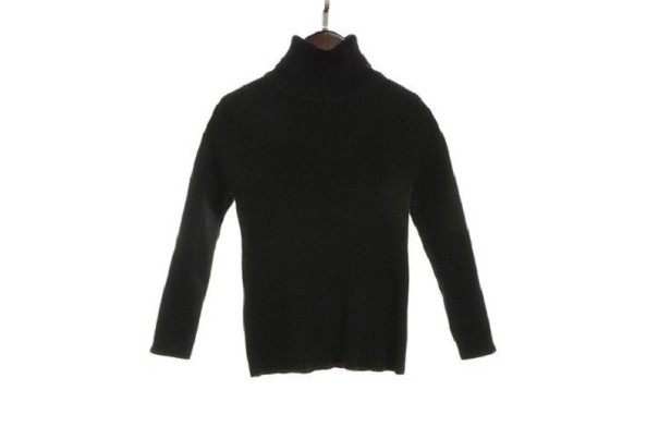 Rollkragenpullover für Kinder L643 schwarz 9-12 Monate