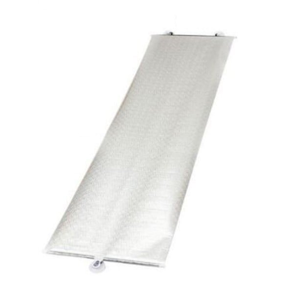 Rolós napernyő autóba Tapasztókkal és tokkal ellátott árnyékoló roló Ezüst mintás felület Gyors kihúzás az ablakon 68 x 125 cm