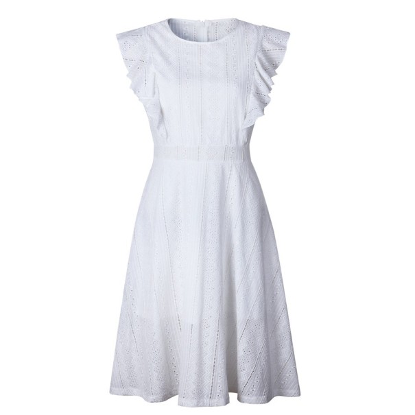 Romantisches Sommerkleid weiß L