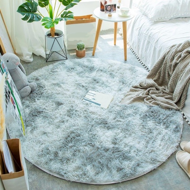 Rond tapijt 160 cm lichtgrijs