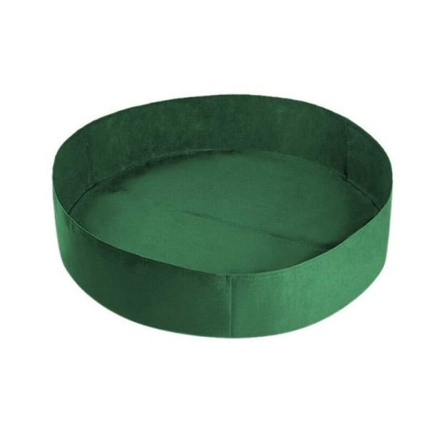 Ronde bloembak van vliesstof groen L